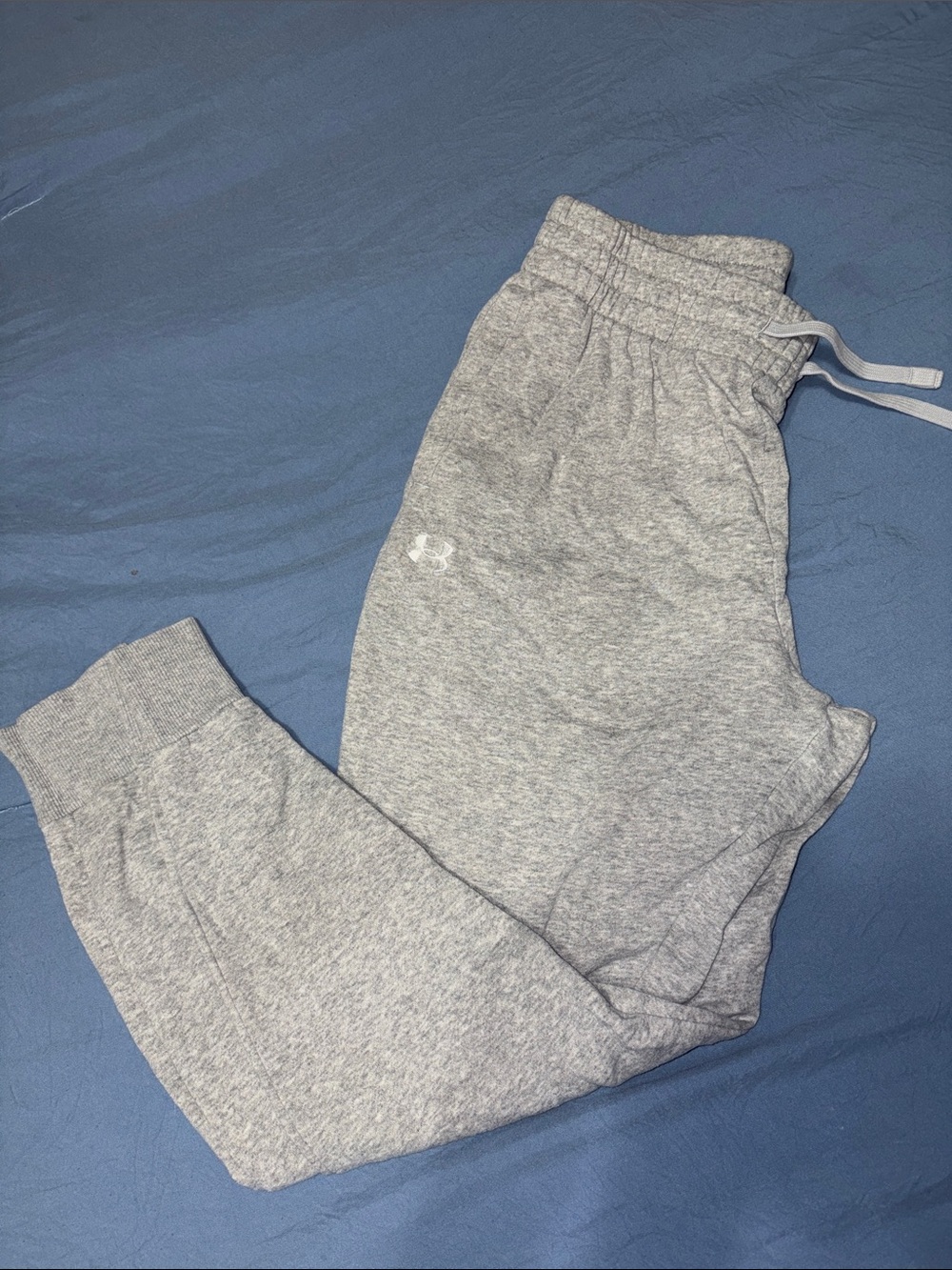 Women’s Under Armour Light Gray Fleece Joggers